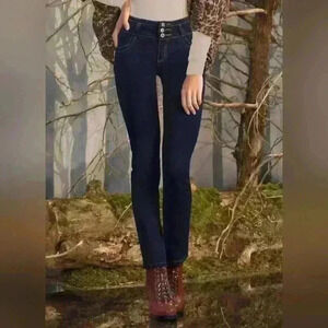 NEW NWT Andrea Colombian Jeans Dark Wash, Size 7